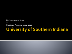 Environmental Scan - University of Southern Indiana