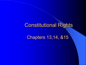 Constitutional Rights, Citizenship & Equal Justice