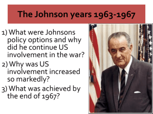 Johnson 1963 to 1967
