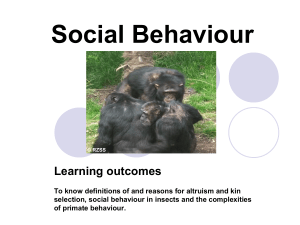 Animal Behaviour - Education Scotland