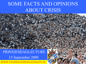 Lecture on Crisis - van de Sande in lezingen