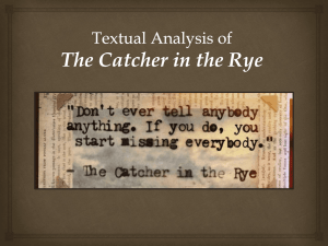 Attachment Theory in The Cather in the Rye