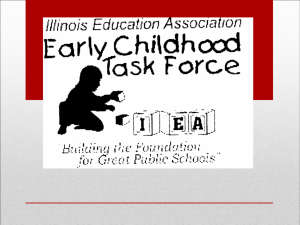2012 IEA RA Early Childhood Task Force presentation