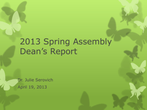 2013 Spring Assembly Presentation