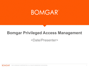 Bomgar Privileged Access Management