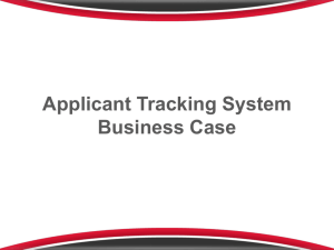 Applicant Tracking System Business Case Executive Summary