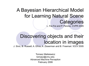 A Bayesian Hierarchical Model for Learning Natural Scene