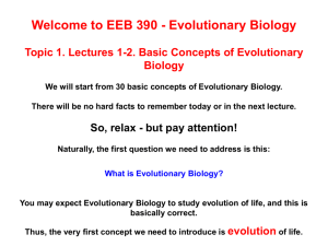 What is Evolutionary Biology?