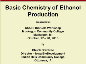 Ethanol Feedstock Chemistry