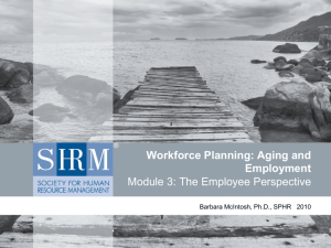AGING AND WORK: The Employee Perspective