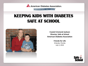 Slide 1 - Children with Diabetes
