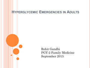 Hyperglycemic Emergencies in Adults - Civic/Riverside Units