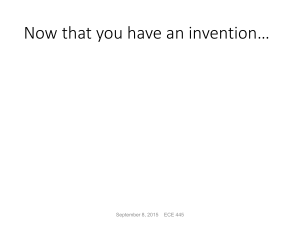 Now that you have an invention…