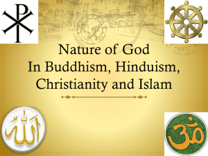 Nature of God In Buddhism, Hinduism, Christianity and Islam
