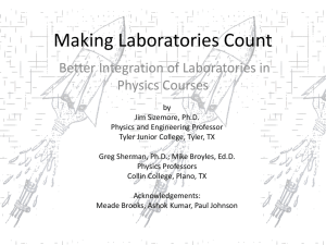 Making Laboratories Count