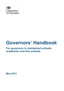 Governors' handbook 2014
