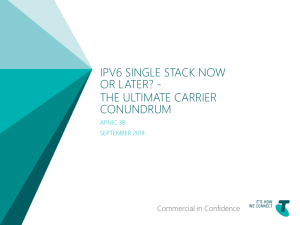 IPv6 Single Stack Now or Later?