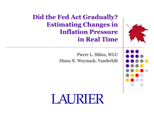 Did the Fed Act Gradually? Estimating Changes in Inflation