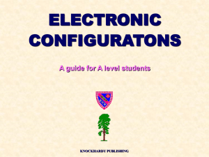 Electronic configurations