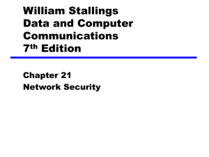 Chapter 21 Network Security
