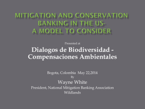 Mitigation and Conservation Banking