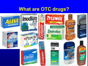 Over-the-counter (OTC) drugs