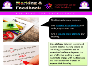 T&L Marking & Feedback Nov 2015