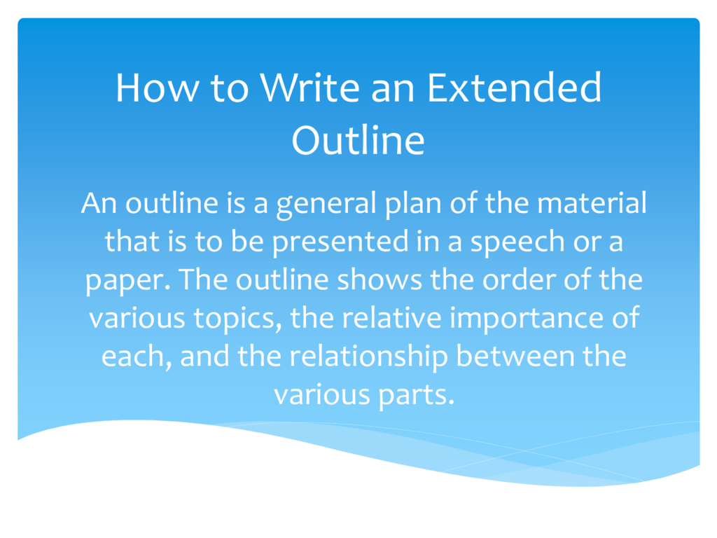 how-to-write-an-extended-outline