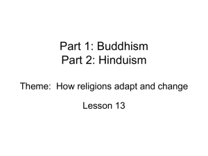 Buddhism and Hinduism PPT