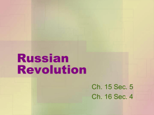 Russian Revolution - Moore Public Schools