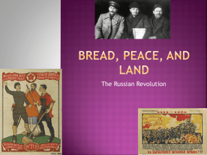 Bread, Peace, and Land - White Plains Public Schools