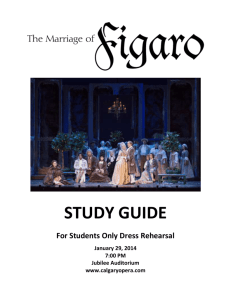 Marriage of Figaro Study Guide