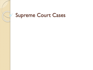 Supreme Court Cases - Ms. Erickson's Website