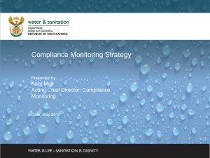 Compliance Monitoring Strategy