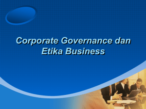 Corporate Governance - ZR Ch 1