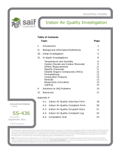 Indoor Air Quality Investigation