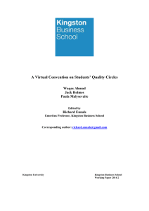 A Virtual Convention on Students' Quality Circles