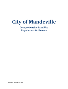 general provisions - The City of Mandeville