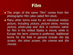 History of Film