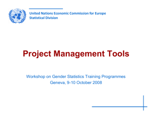 Project Management Tools - United Nations Economic Commission