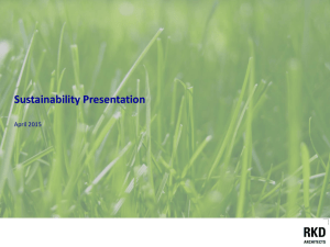 Sustainability Presentation