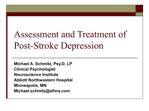 Post-stroke Depression, Apathy Syndrome, and Emotional Lability