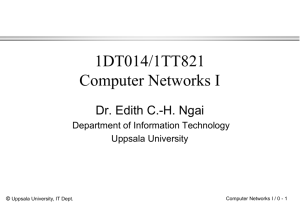 Distributed Systems - Department of Information Technology