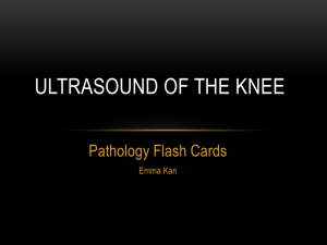 Knee Pathology Flashcards