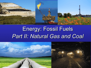 Natural Gas and Coal - Mercer Island School District