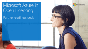 Microsoft Azure in Open Licensing