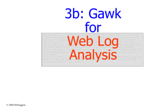 Gawk Tools for Web Log Analysis