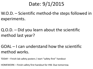 Date: - Mr. Hill's 8th Grade Science & Biology / 2015