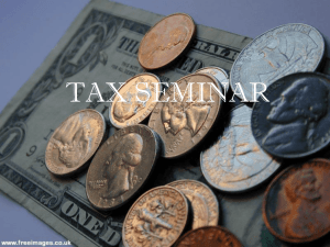 Tax Seminar Presentation