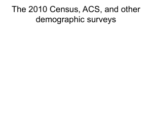 Part III: Selected Demographic and Economic Surveys